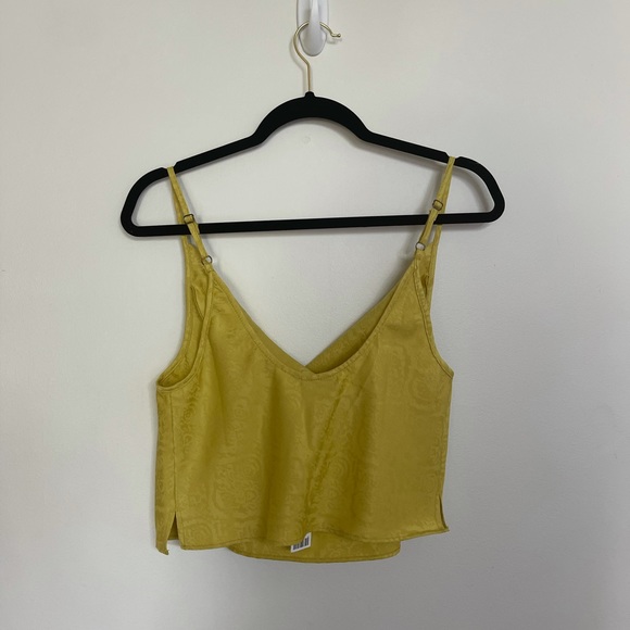 Urban Outfitters Cropped Mustard Cowl Neck Tank - Picture 2 of 6